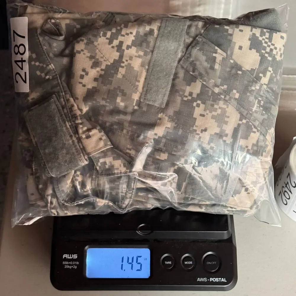 US Military Army Combat Uniform Shacket Adult Large Regular Fatigue Digital Camo